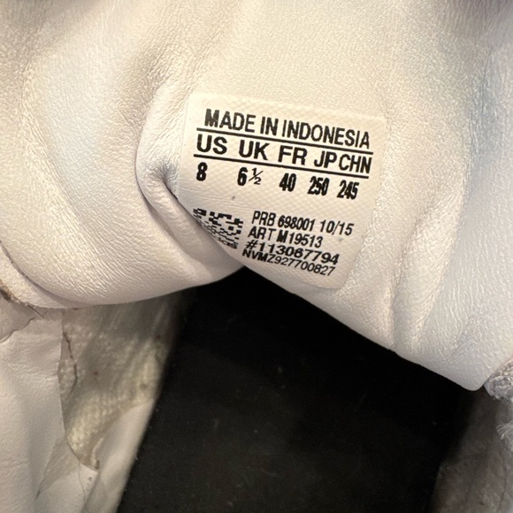 Adidas White and Black High-Top Platform Sneakers - Picture 4 of 4